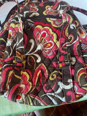 Vera Bradley Retired Puccini Pattern Small Quilted Backpack